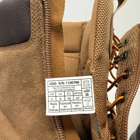 New UGG Men's Emmett Duck Boot Hi Chestnut Sz 9